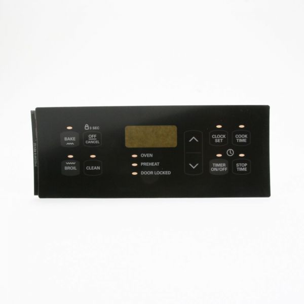 316220818 Sears Kenmore Range Oven Control Overlay Black