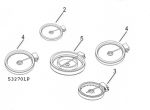 532701P Fisher Paykel CE901 Cooktop Radiant Element Single 1800W