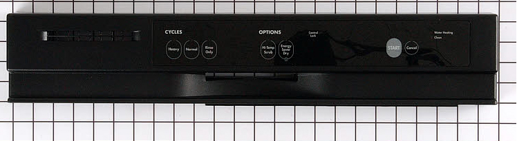 W10757829 Kitchen Aid Dishwasher Control Panel