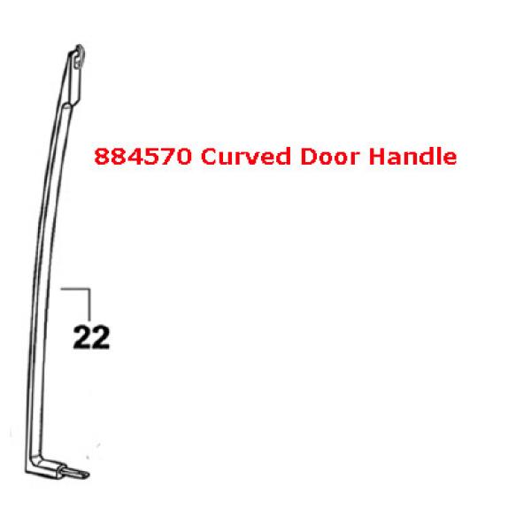 884570P Fisher Paykel Refrigerator Door Handle E522B Series