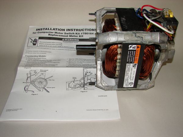 W10439651 Sears Kenmore Trash Compactor Motor