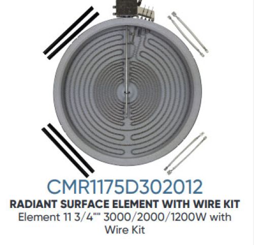 CMR1175D302012 Range Radiant Element Triple 3000/2000/1200 Watt
