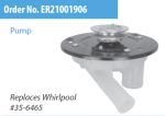 LP123 Supco Replacement Maytag Whirlpool Washer Pump 35-6465