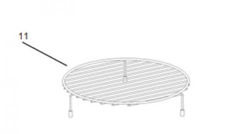 HP-OTR-WR High Pointe Microwave Round Wire Rack
