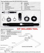W10435302KIT Sears Kenmore Elite Oasis Washer Tub Bearing Repair Kit